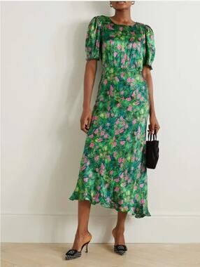 saloni green sequin dress SALONI | Dresses | Saloni Aidan Sequin Midi Dress Gold 4